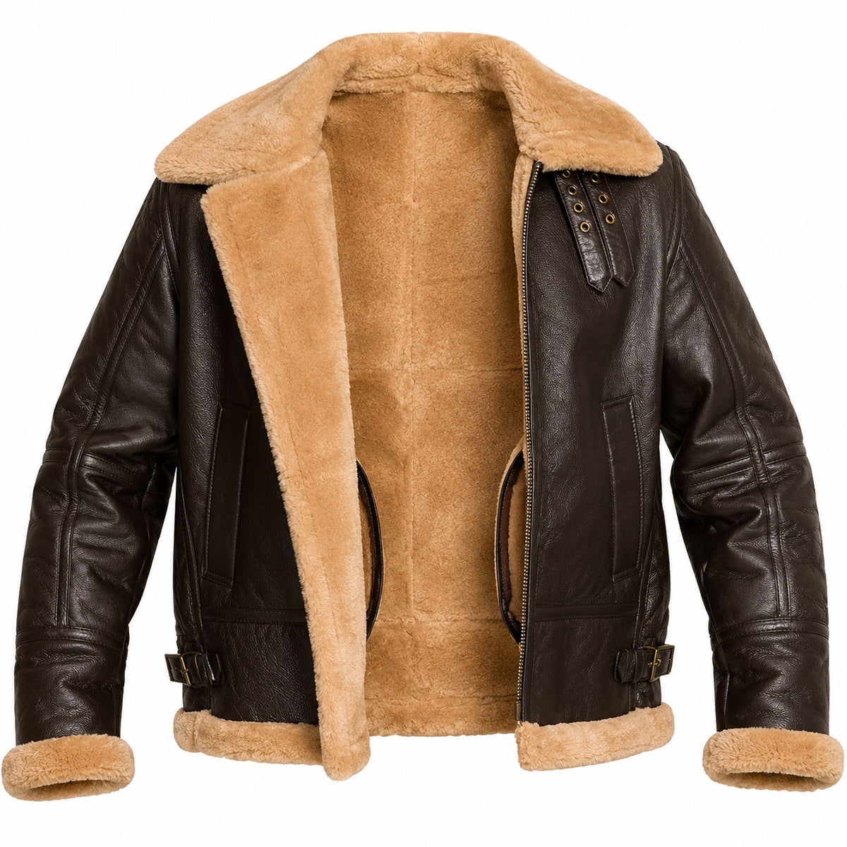 Men's Aviator Shearling Original Leather Jacket