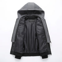 Men's Gorilla Hooded Leather Jacket