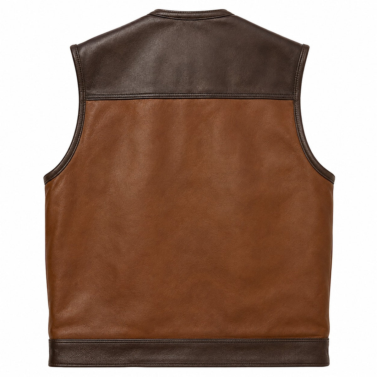 Men’s Motorcycle Club Style Biker Leather Vest