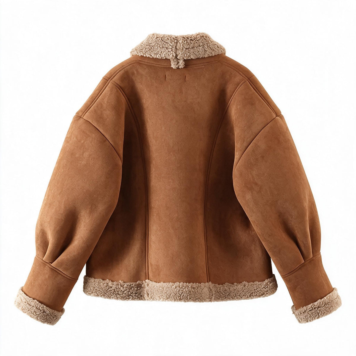 Women's Sherpa Lined Suede Leather Jacket
