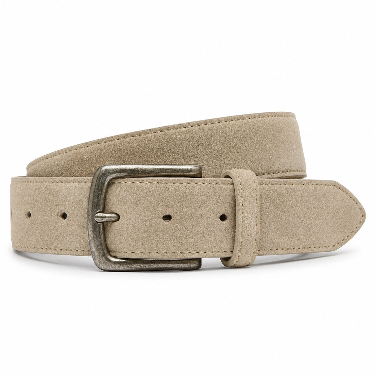 Men's Stylish Suede Leather Belt Vintage Antique Buckle