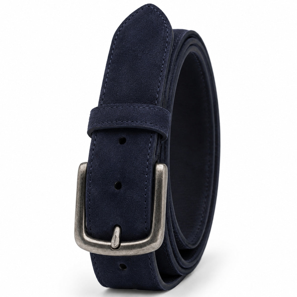 Men's Premium Suede Leather Belt Vintage Classic Buckle