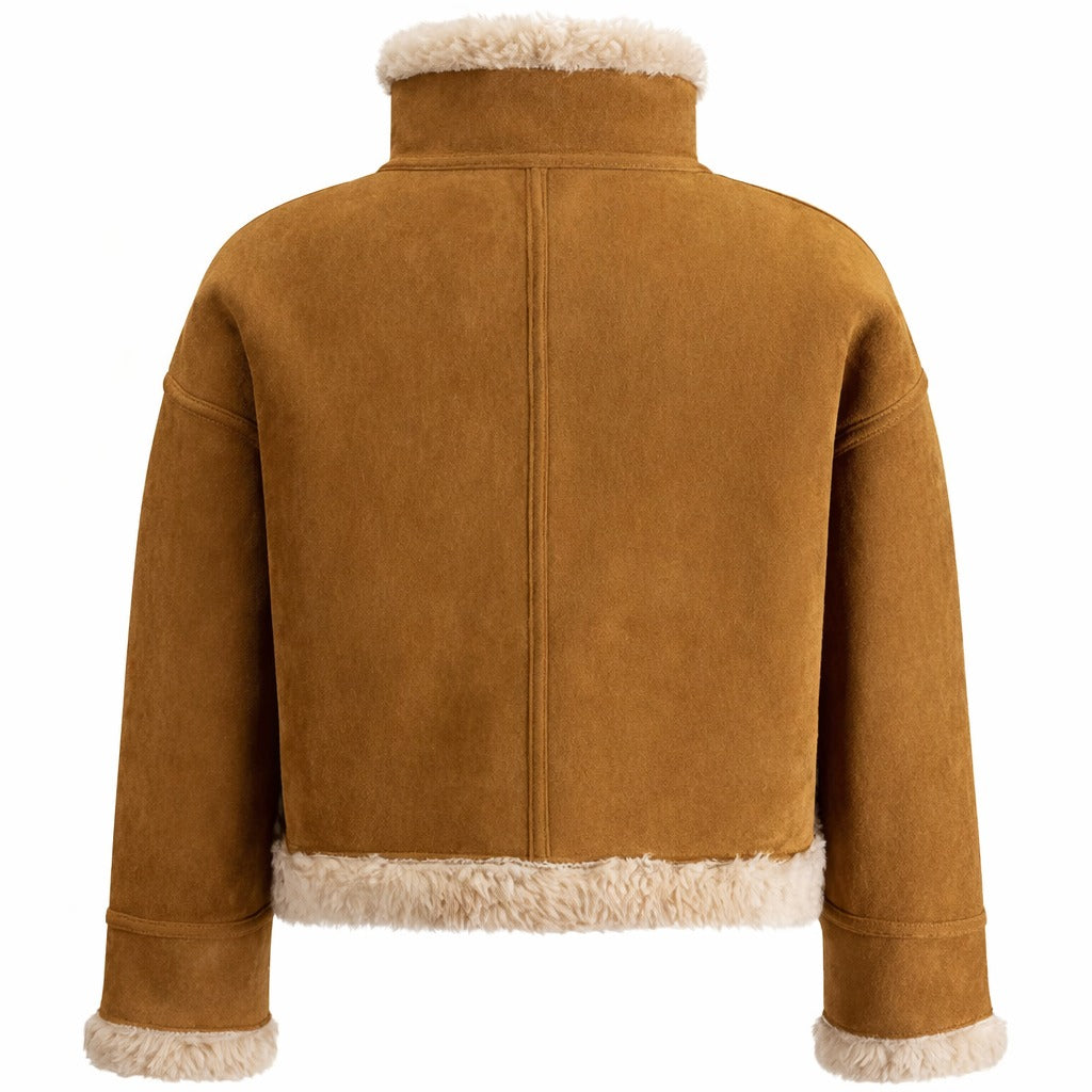 Nala Suede Shearling Leather Jacket