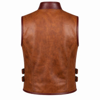 Men’s Leather Adventure Utility Vest