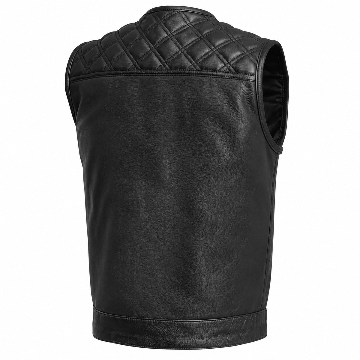 Men’s Classic Leather Motorcycle Vest