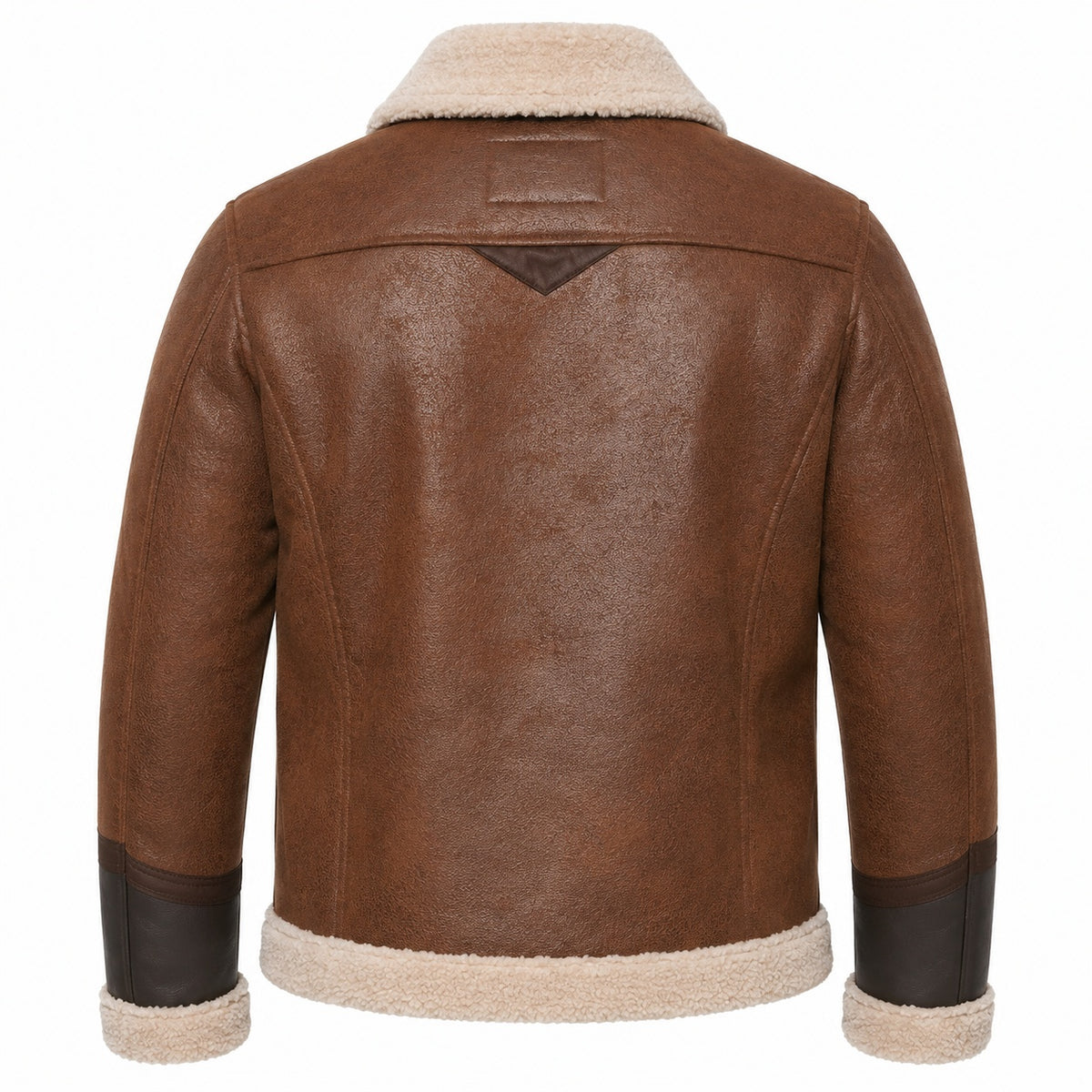 Men's Premium Brown Shearling Leather Jacket