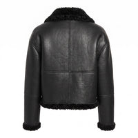 Raven Shearling Lined Premium Leather Jacket
