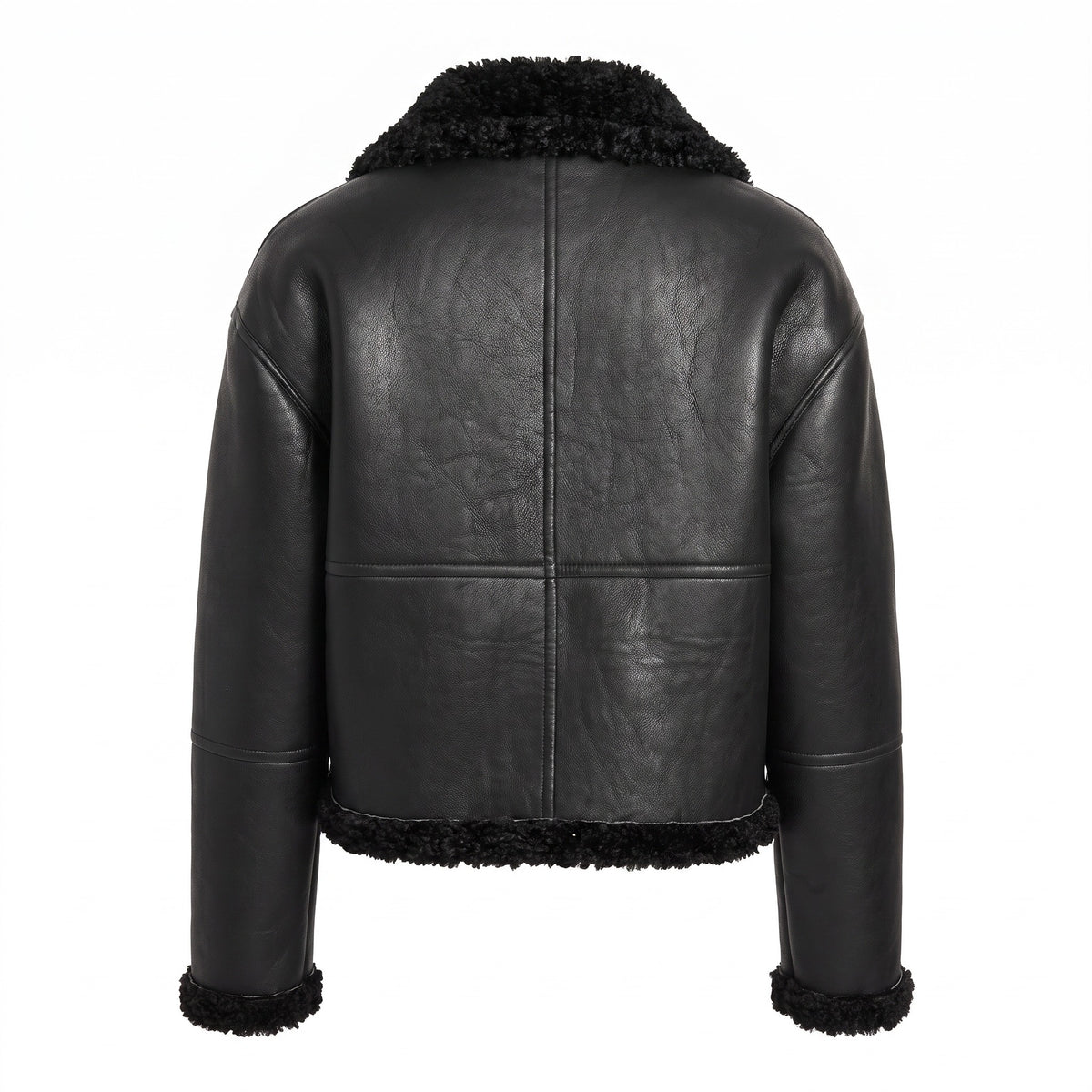 Raven Shearling Lined Premium Leather Jacket