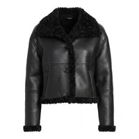 Raven Shearling Lined Premium Leather Jacket