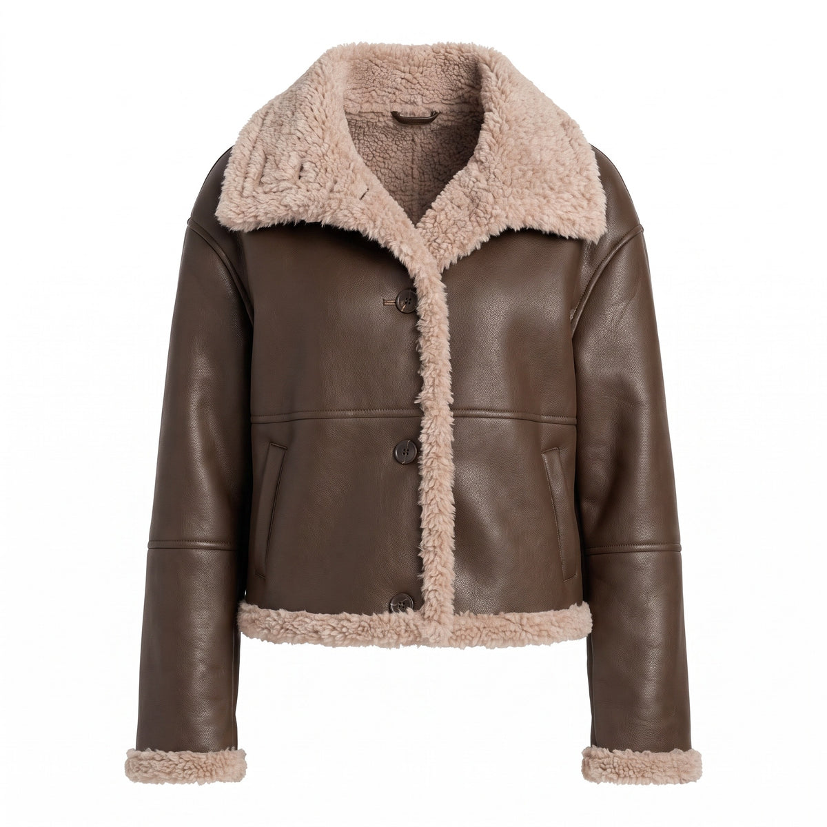 Raven Shearling Lined Premium Leather Jacket