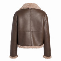 Raven Shearling Lined Premium Leather Jacket