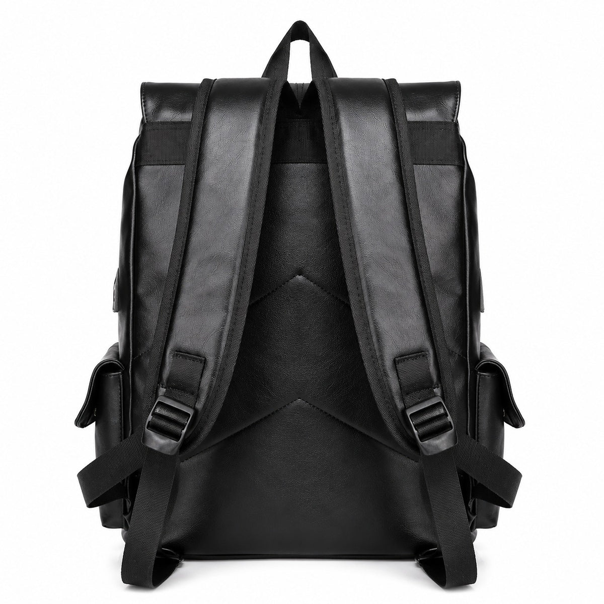 Handmade Genuine Leather Backpack With Drawstring