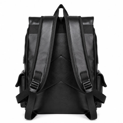 Handmade Genuine Leather Backpack With Drawstring