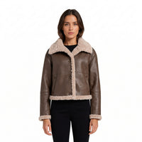 Raven Shearling Lined Premium Leather Jacket