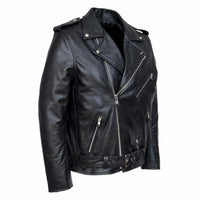 Men's Premium Biker Motorcycle Leather Jacket