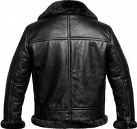 Men's Classic Air Force B3 Fur Leather Jacket