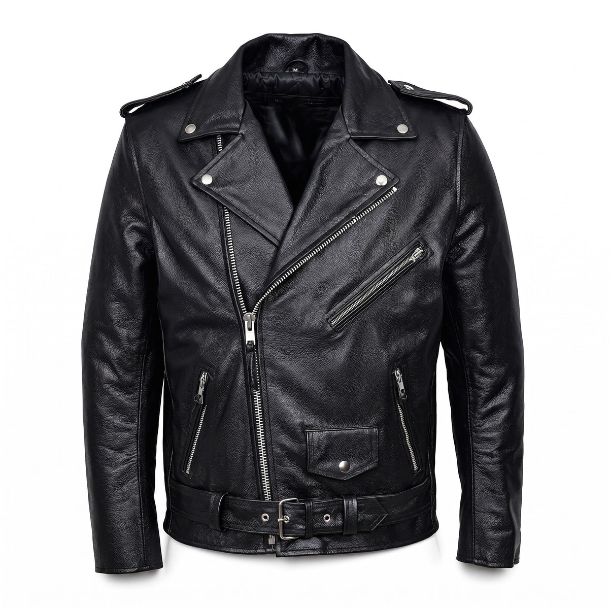 Men's Premium Biker Motorcycle Leather Jacket