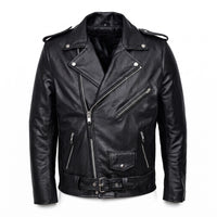 Men's Premium Biker Motorcycle Leather Jacket