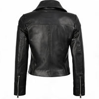 Women's Asymmetrical Moto Leather Jacket