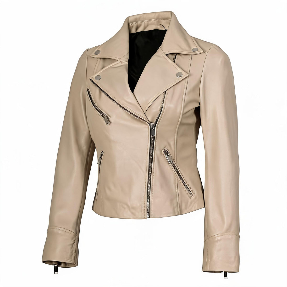 Women's Asymmetrical Moto Leather Jacket
