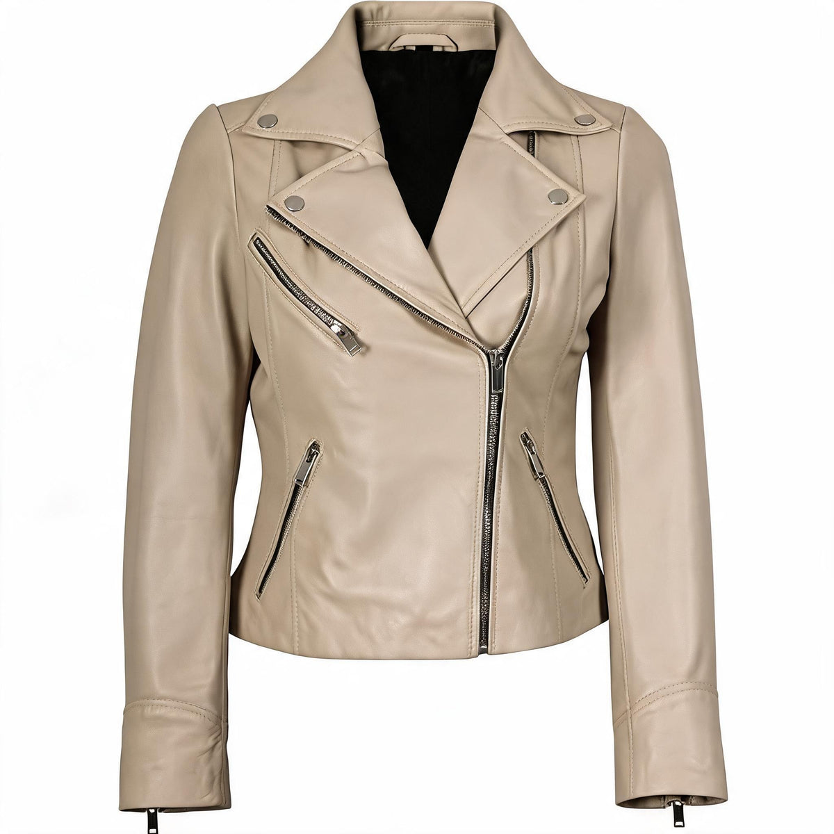 Women's Asymmetrical Moto Leather Jacket