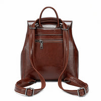Durable Genuine Leather Backpack For Everyday Carry