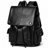 Handmade Genuine Leather Backpack With Drawstring